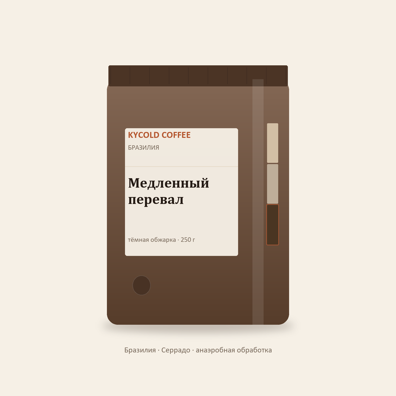 Медленный перевал — упаковка